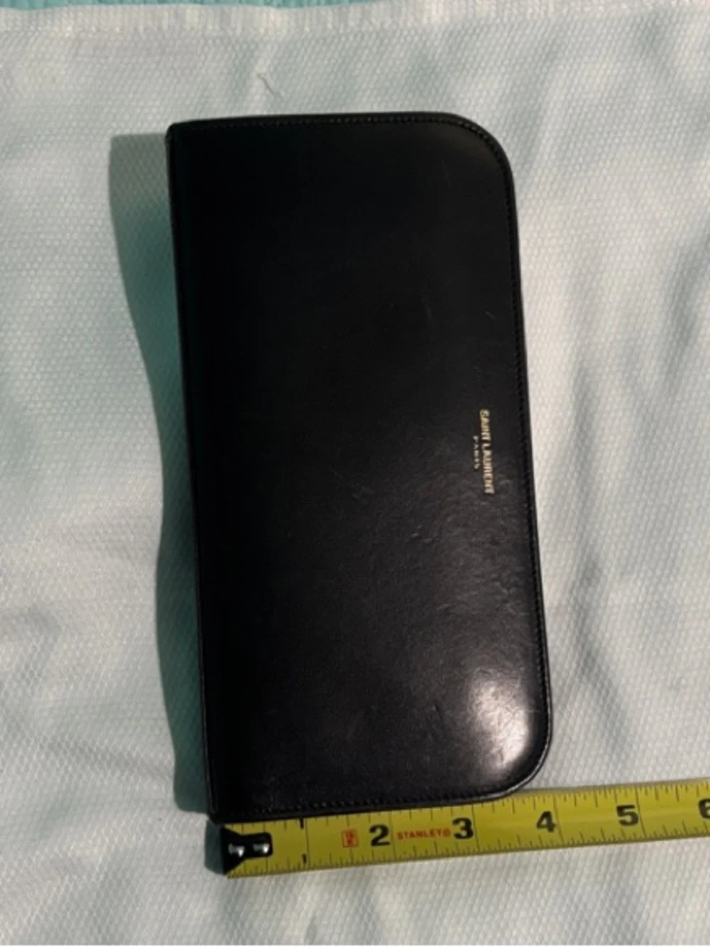Saint Laurent Amarena Calfskin Leather Zip-Around Wallet - Picture 16 of 16